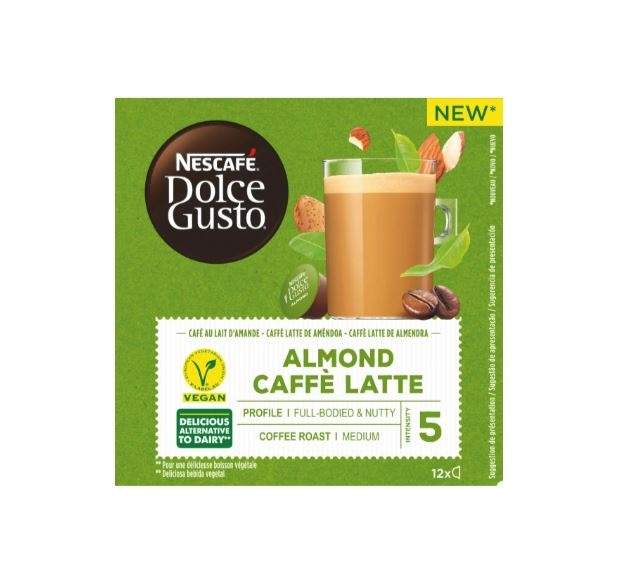 Купить кофе в капсулах Nescafe Dolce Gusto Vegan Almond Caffe Latte, 12 капсул, цены на Мегамаркет | Артикул: 600010018928