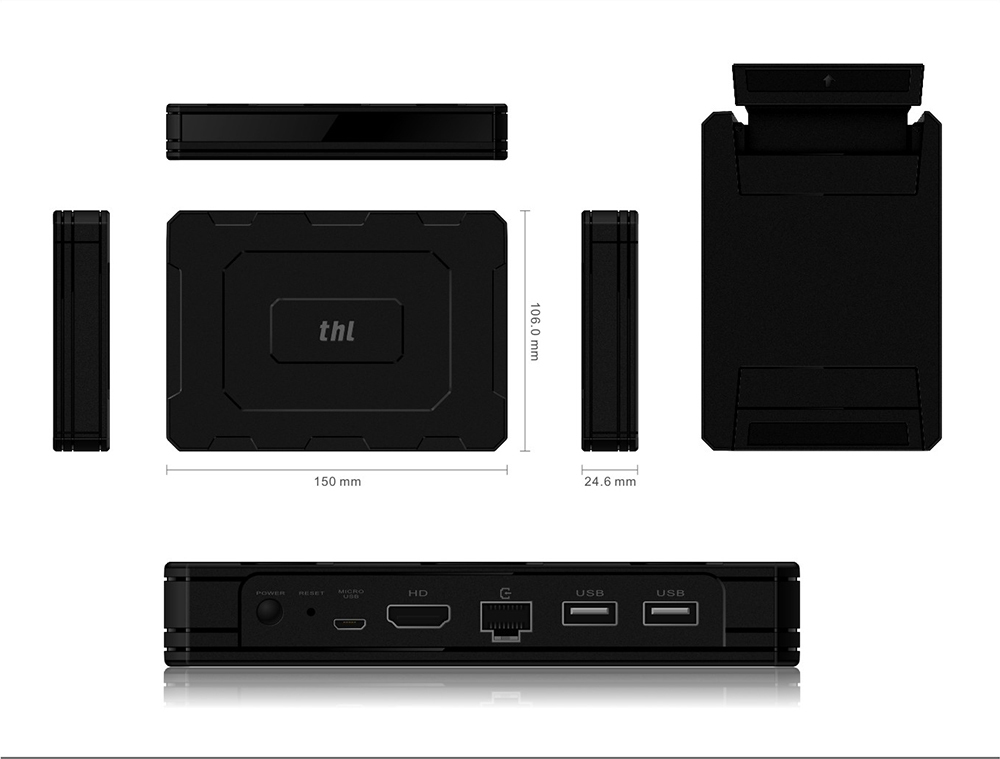 Super box 2. Тв-приставка thl box 1, черный. медиаплеер thl super box.