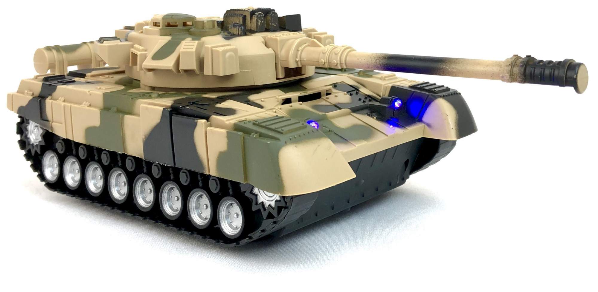 Радиоуправляемый боевой танк PLAYSMART Tank, 1:18, звук стрельбы, подсветка  – купить в Москве, цены в интернет-магазинах на Мегамаркет