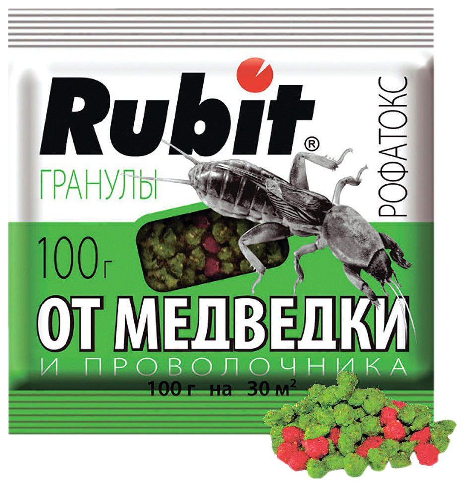 Защитное средство Летто Rubit Рофатокс от медведки, проволочника, гранулы  100г, А-5119 - отзывы покупателей на Мегамаркет | 100027163331