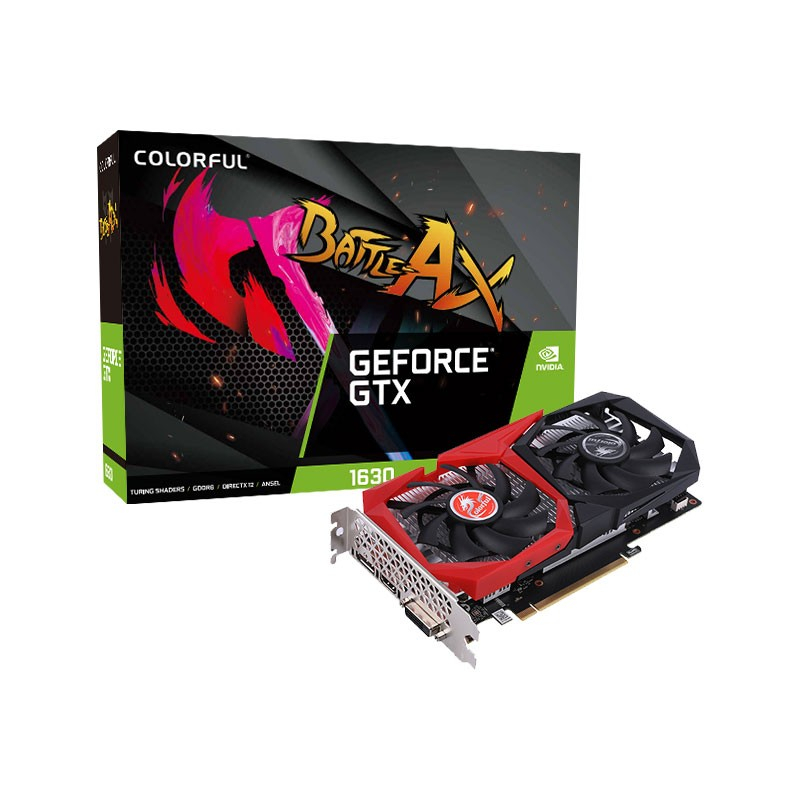 Видеокарта Colorful NVIDIA GeForce GTX 1630 Colorful (GTX 1630 NB 4GD6-V) - купить в Lime Store, цена на Мегамаркет