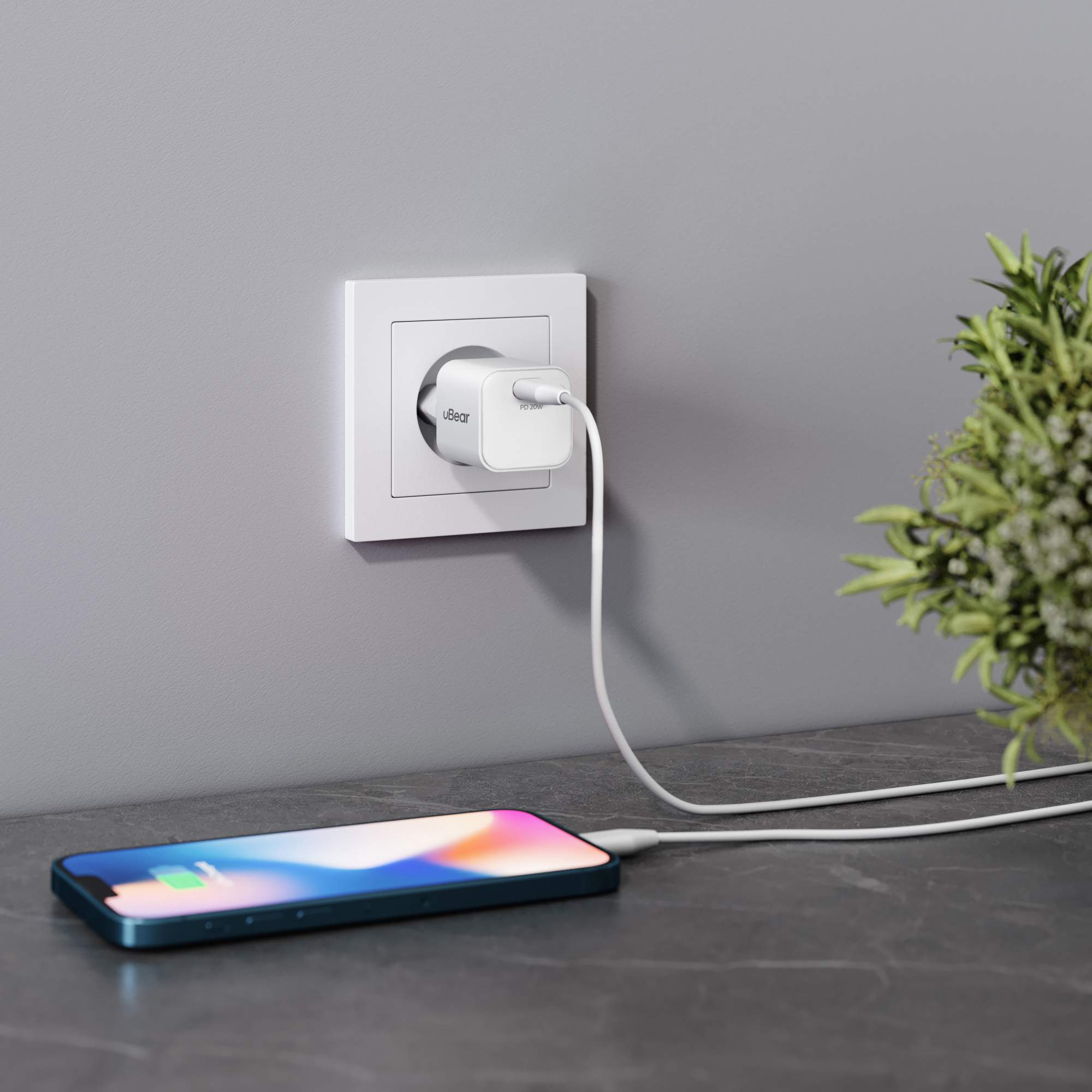 Зарядное устройство для телефона uBear Select Wall charger, USB-C, Power  Delivery, QC 3.0, купить в Москве, цены в интернет-магазинах на Мегамаркет