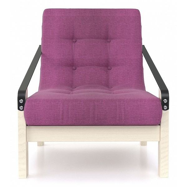 Кресло-кровать Anderson Локи AND_622, фиолетовый/дуб беленый