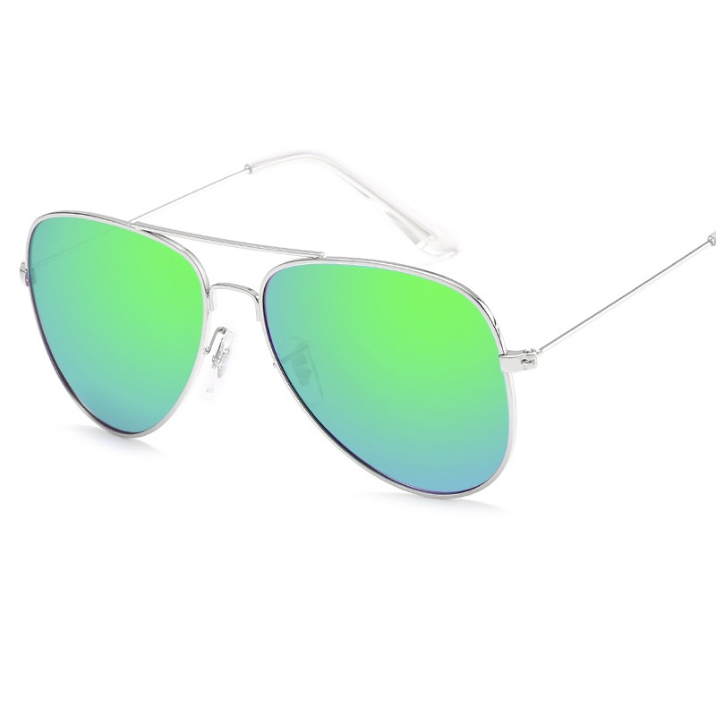 Солнцезащитные очки Kawaii Factory Градо зелено-голубые/серебро