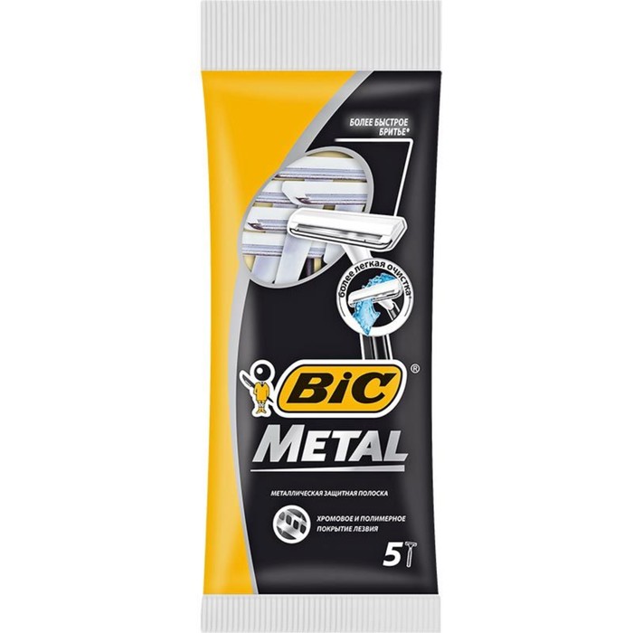 Станок для бритья BIC Metal, 5 шт – купить в Москве, цены в интернет-магазинах на Мегамаркет