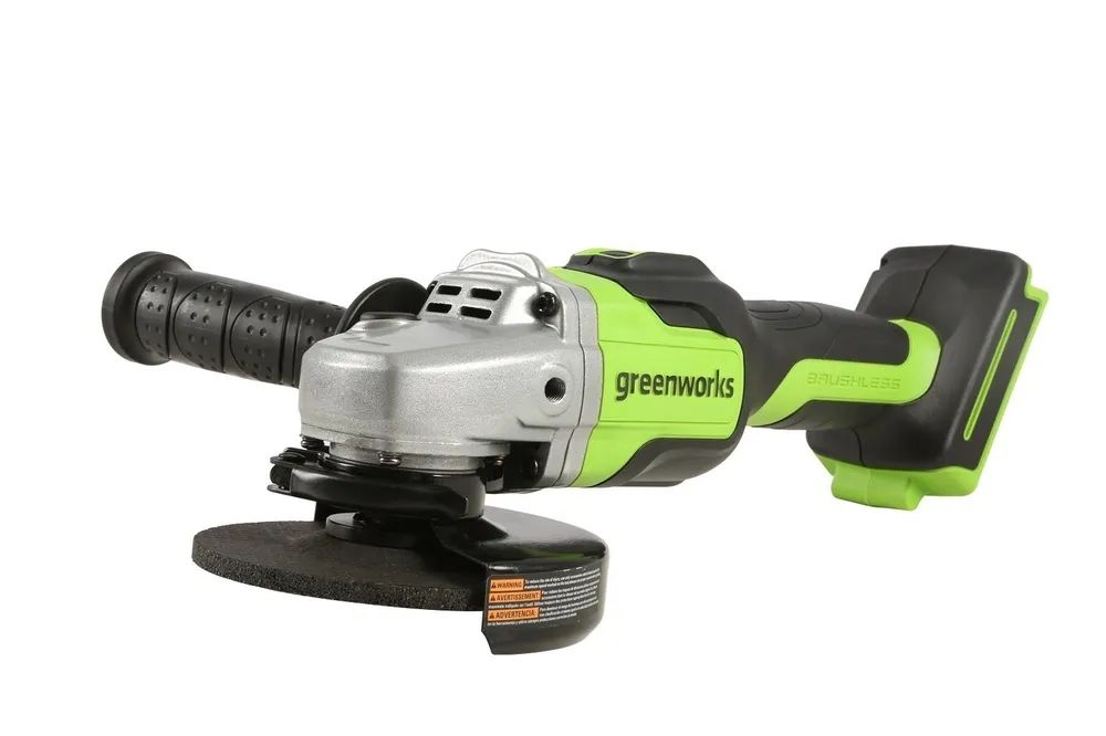 Угловая шлифовальная машина, аккумуляторная Greenworks GD24AG, 24V, бесщеточная без АКБ и - купить в TechBooth, цена на Мегамаркет