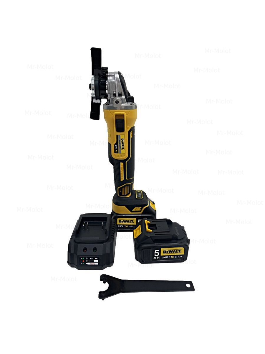 Аккумуляторный бесщеточный УШМ (Болгарка) Dewalt DCG 504 24V 125ММ купить,  цены в Москве на Мегамаркет