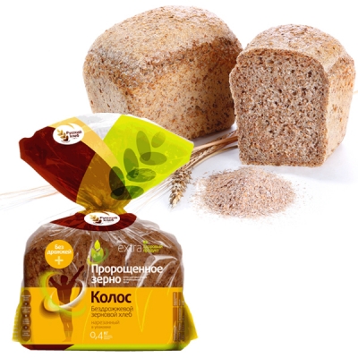 Хлеб серый, Русский хлеб, Колос, 400 г