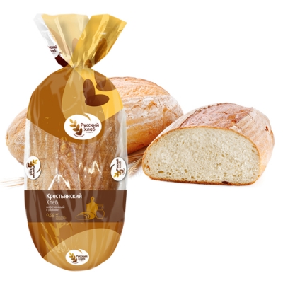Хлеб белый, Русский хлеб, Крестьянский, 580 г