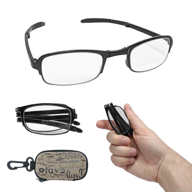 Складные увеличительные очки-лупы черные 00000026361