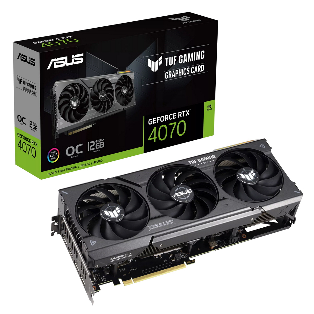 Видеокарта ASUS NVIDIA TUF-RTX4070-O12G-GAMING - купить в Lime Store, цена на Мегамаркет