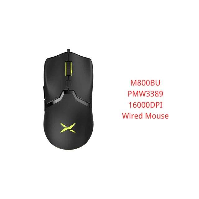 Беспроводная игровая мышь Delux M800 PMW3389 Black - купить в iTrade, цена на Мегамаркет