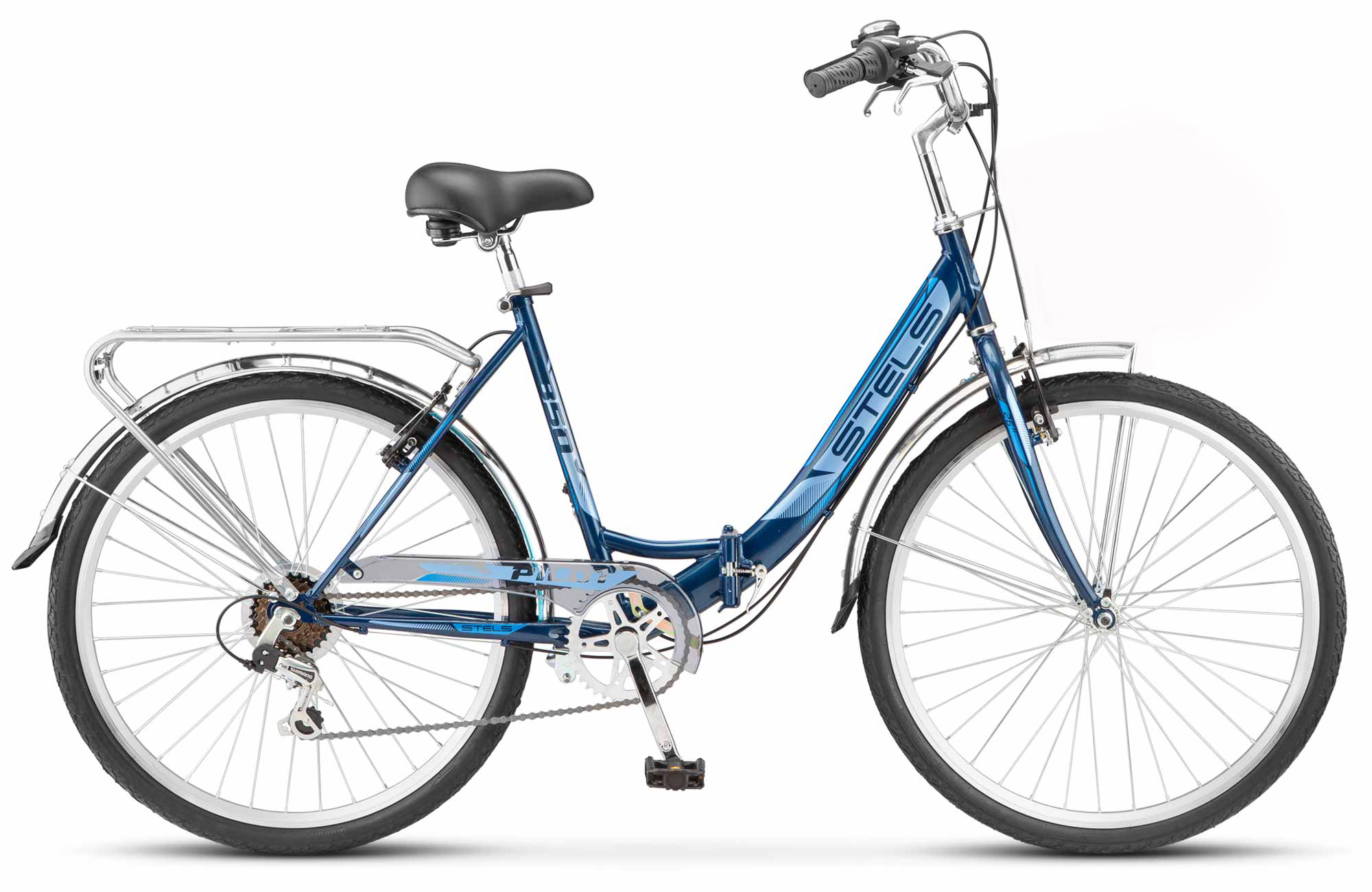 Велосипед Stels 26" Pilot 850 рама 19" темно-синий - купить в Москве, цены на Мегамаркет | 600012719747