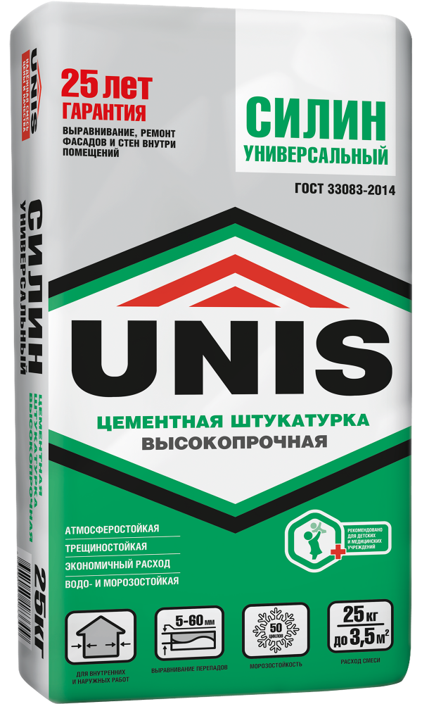 Штукатурка Unis Силин Универсальный 25 кг - купить в OBI Екатеринбург, цена на Мегамаркет