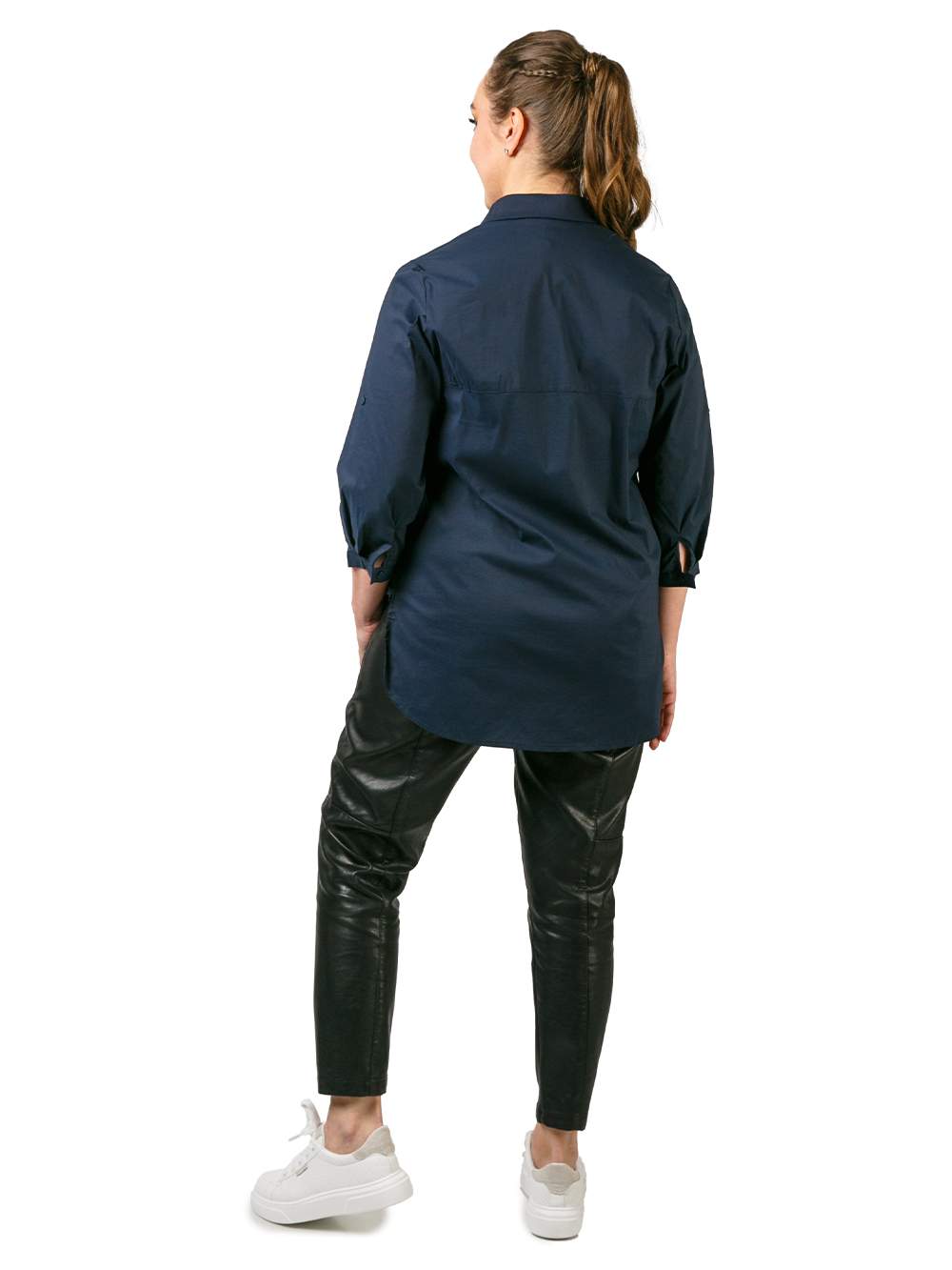 Рубашка женская Lisette EF20-51011-1-7 синяя 48 RU