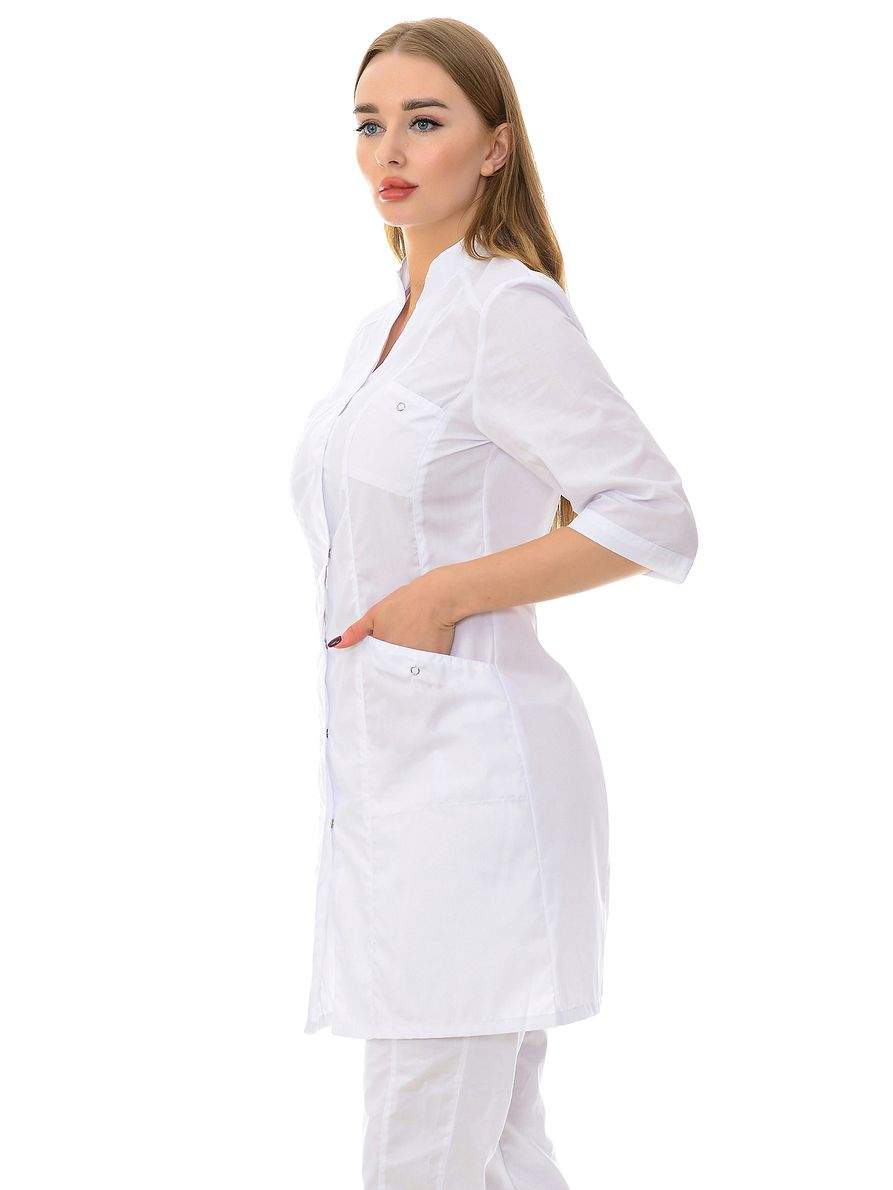 Халат медицинский женский MedicalWear Эльза 002 белый 48 RU