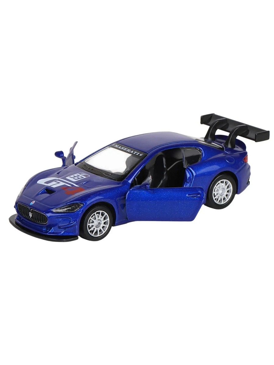 Модель машины MSZ 1:43 Maserati Gran Turismo MC GT4 (11,5см) инерция Синий  67355 – купить в Москве, цены в интернет-магазинах на Мегамаркет