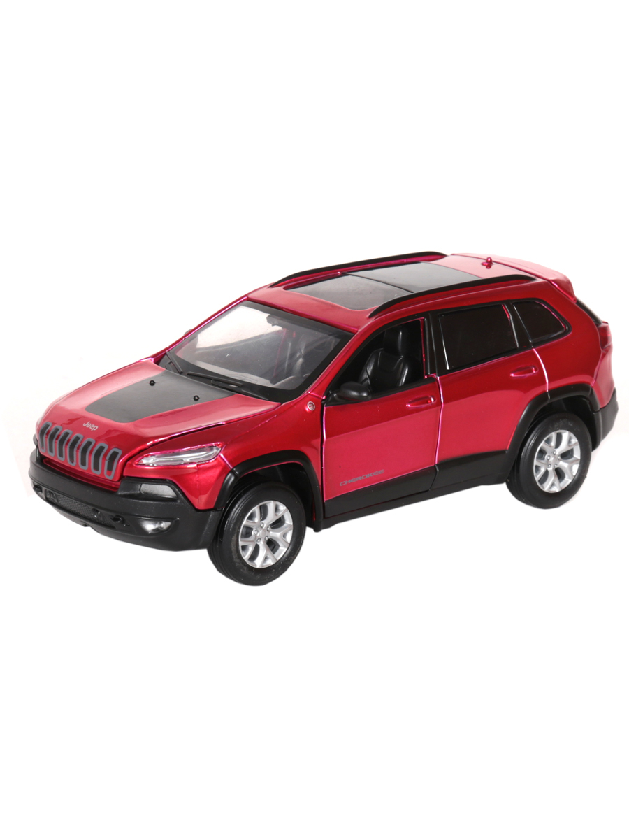 Модель машины MSZ / Metal Speed Zone 1:32 Jeep Cherokee 15,5см инерция  Красный 32375 - купить в Rich Family, цена на Мегамаркет