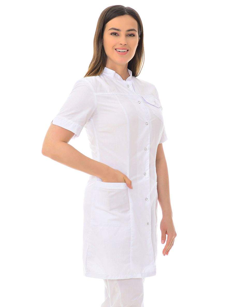 Халат медицинский женский MedicalWear Марго 010 белый 50 RU