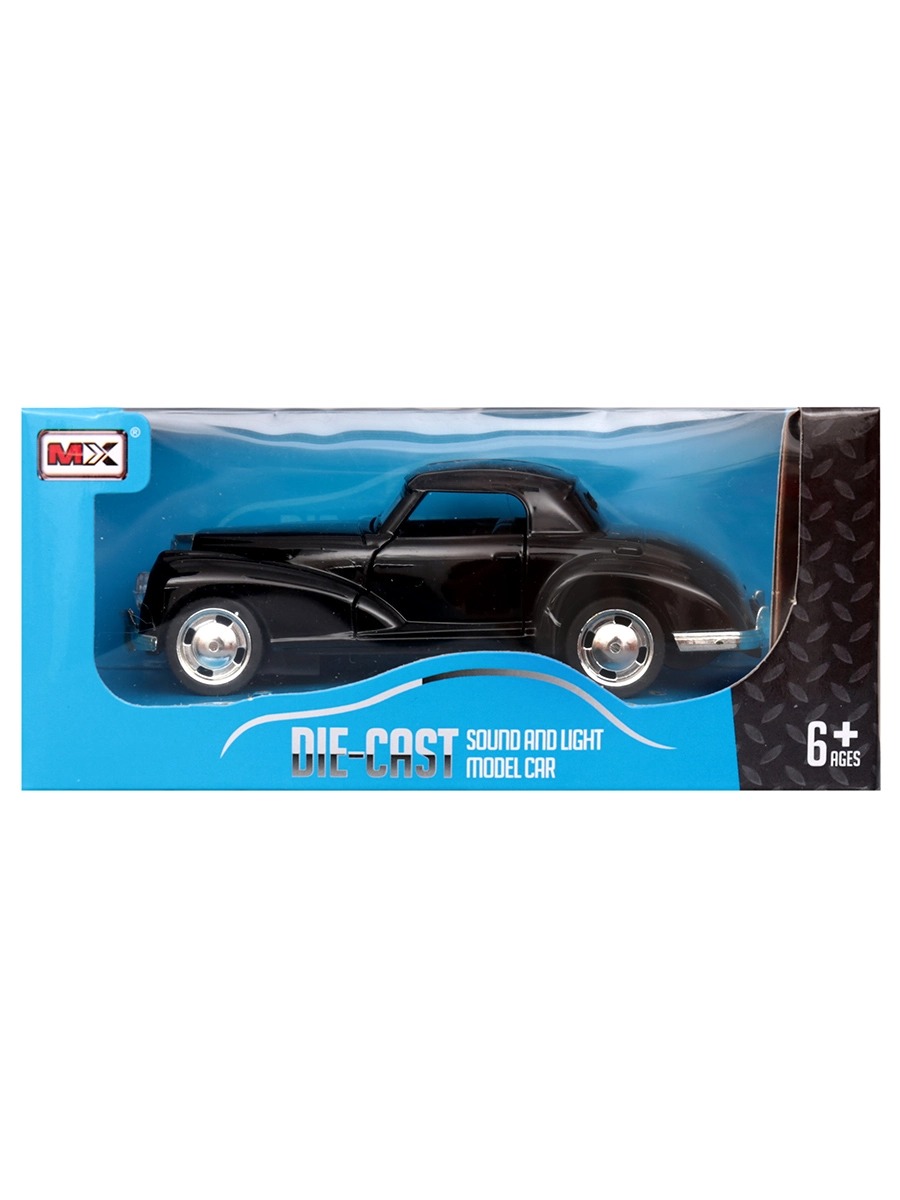 Модель машины MX 1:36 Classic Car свет, звук, инерция Черный 5721WB –  купить в Москве, цены в интернет-магазинах на Мегамаркет