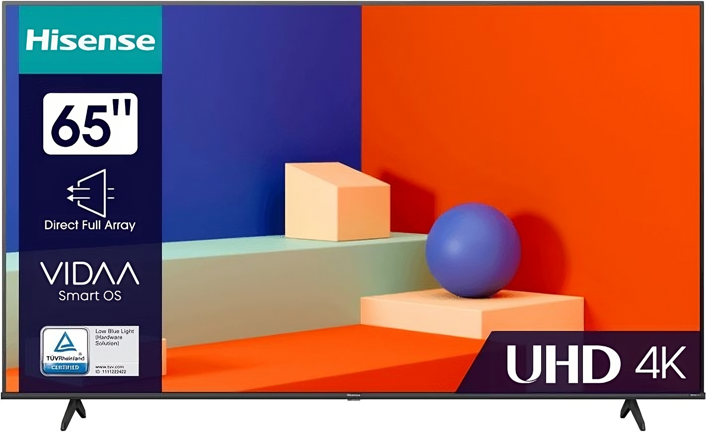 Телевизор Hisense 65A6K, 65"(165 см), UHD 4K - купить в Фабрика Успеха, цена на Мегамаркет