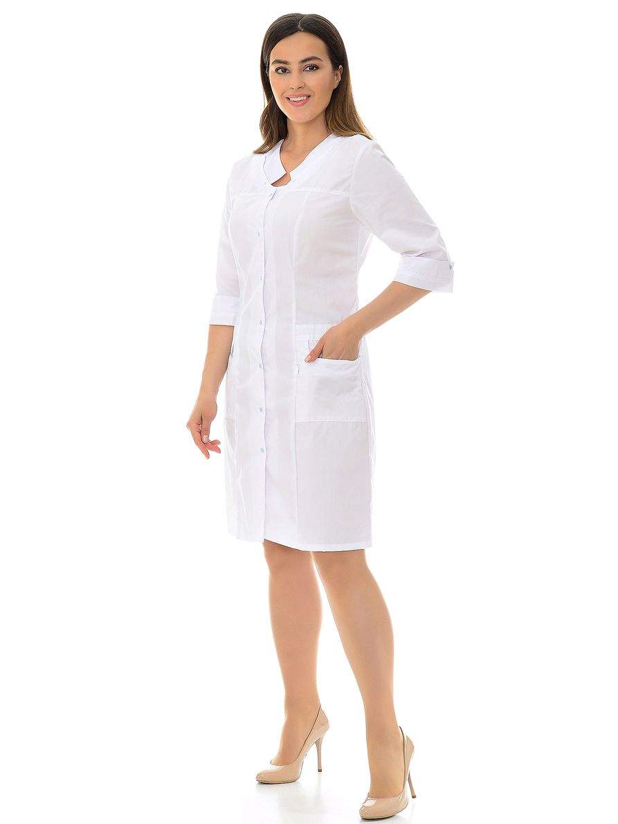 Халат медицинский женский MedicalWear Милора 016 белый 48 RU