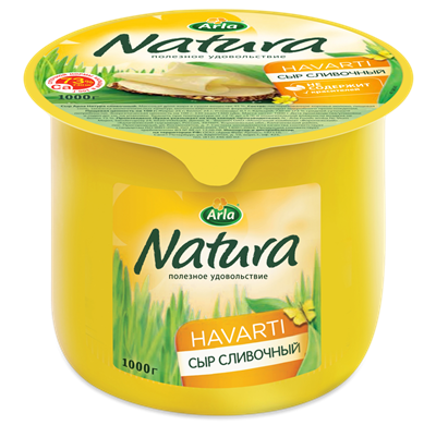 Купить сыр полутвердый Arla Natura Сливочный 45% БЗМЖ, цены на Мегамаркет | Артикул: 100028185045