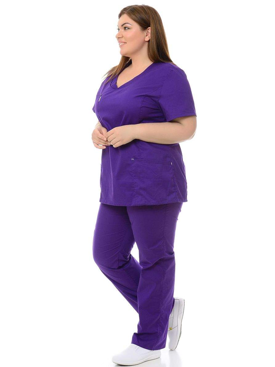 Костюм медицинский женский MedicalWear Магнолия 102 фиолетовый 48 RU