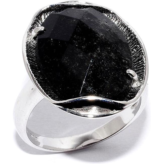 Кольцо из серебра с обсидианом р. 17.5 Silver Wings 21er016664b-x-153