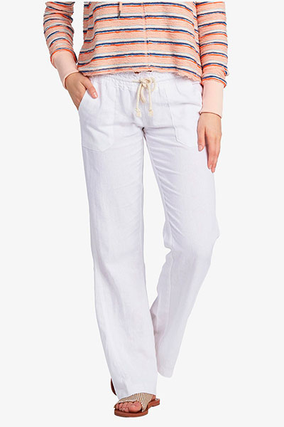 Спортивные брюки женские Roxy Oceanside Pant Sea Salt ARJNP03006 белые S