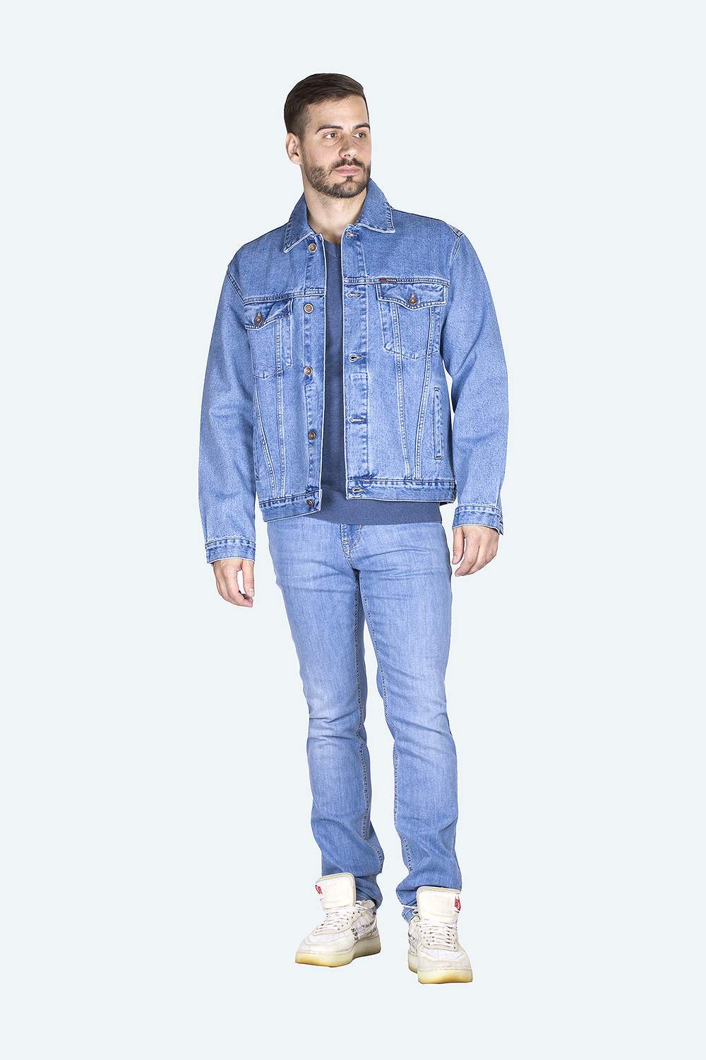 Джинсовая куртка мужская Dairos GD5060110 голубая L