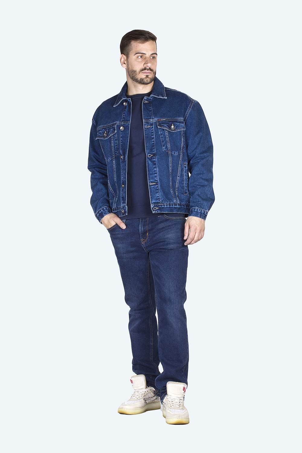 Джинсовая куртка мужская Dairos GD5060502 синяя XL