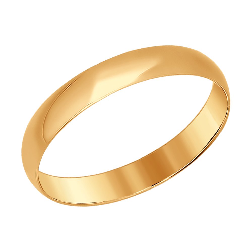 Кольцо обручальное из красного золота р. 15 SOKOLOV 110030 - купить в SOKOLOV, цена на Мегамаркет