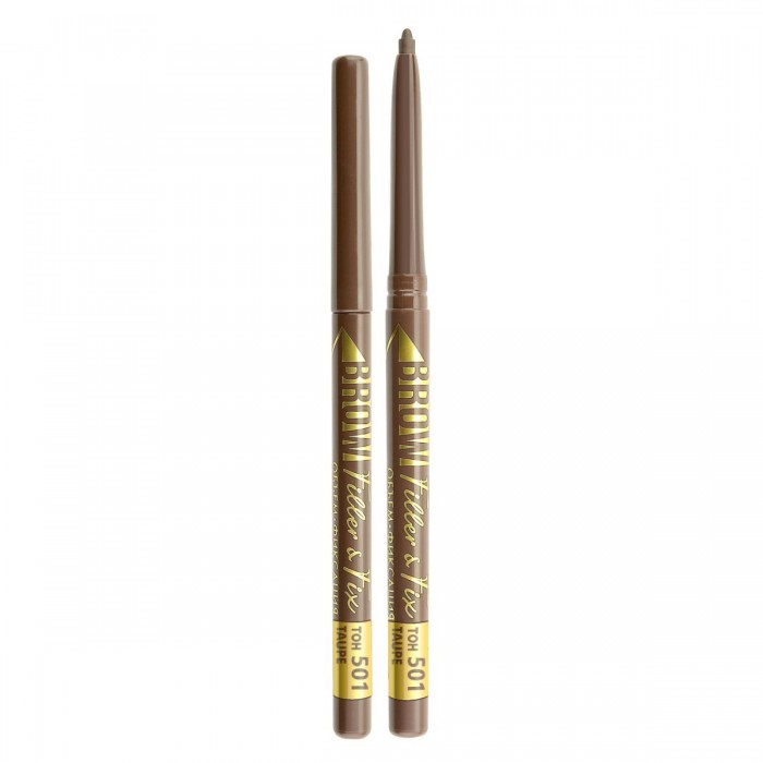 Механический карандаш для бровей luxvisage  brow filler & fix тон 501 taupe