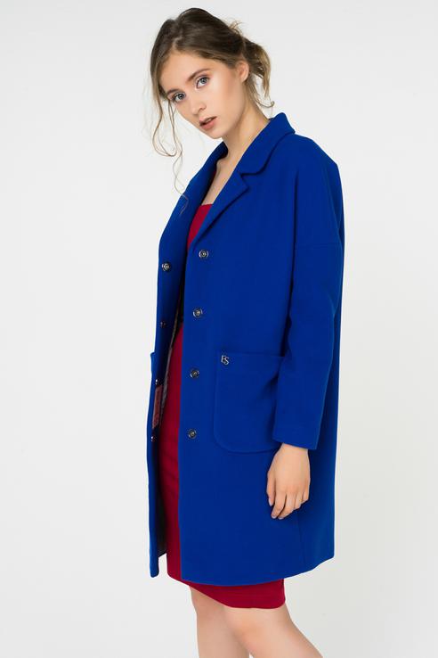 Пальто женское ElectraStyle 4-8023/1-128 синее L