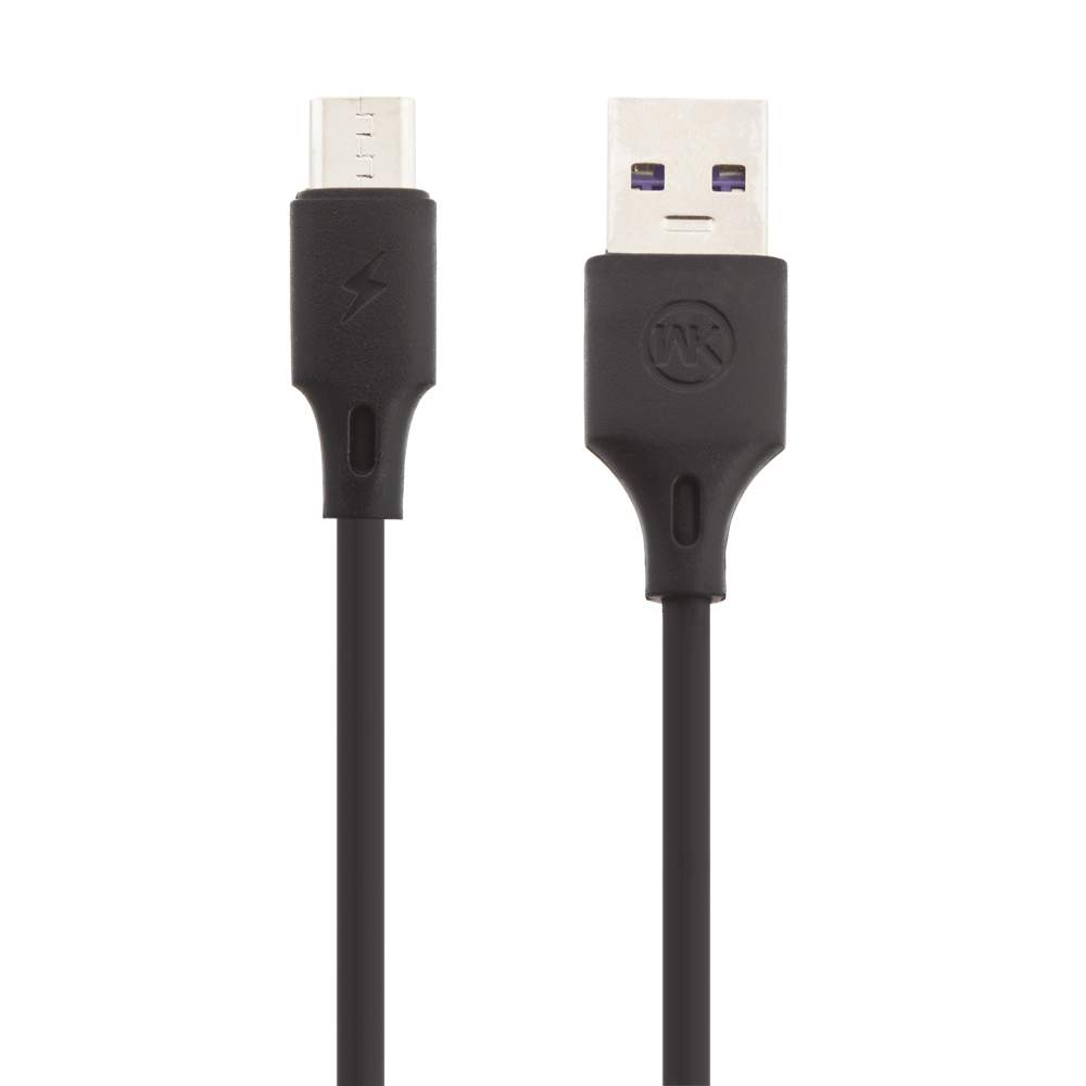 Кабель USB  WK Full Speed Pro WDC-092m MicroUSB, 2.4A, 1м, TPE (черный)