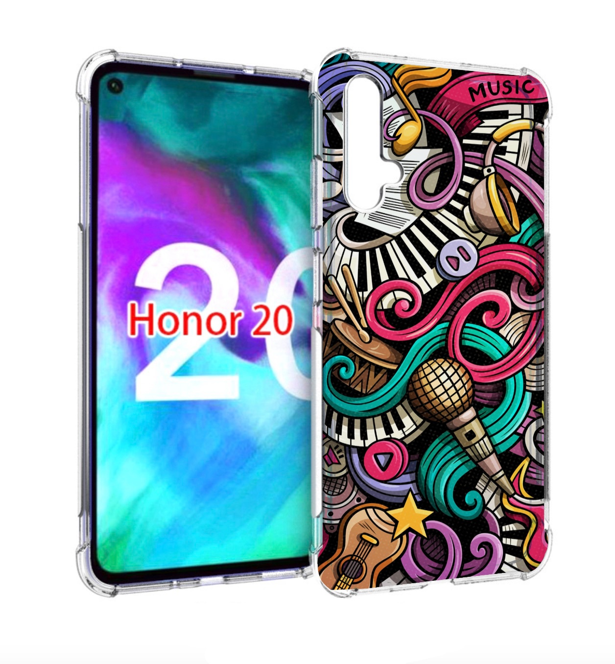 Чехол бампер MyPads любимая-музыка для Honor 20, купить в Москве, цены в  интернет-магазинах на Мегамаркет