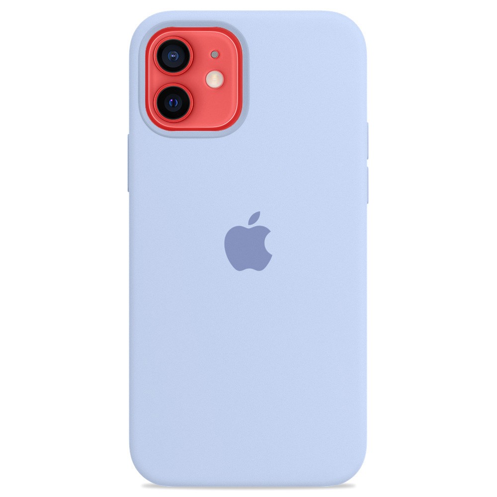 Силиконовый чехол для iPhone 12 Pro/12, Светло-голубой, iGrape, купить в  Москве, цены в интернет-магазинах на Мегамаркет