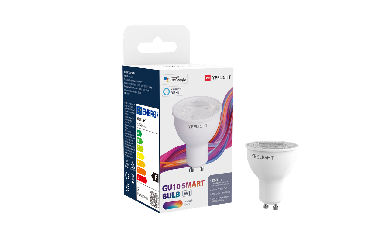 Лампа Yeelight Smart Bulb умная, GU10, YLDP004-A купить в интернет-магазине, цены на Мегамаркет