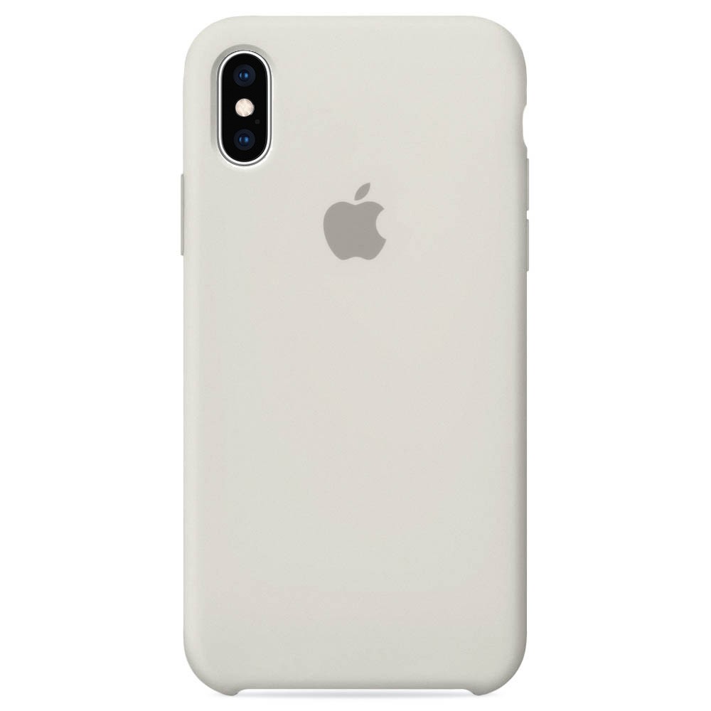 Силиконовый чехол для iPhone XS/X, Светло-серый, iGrape – купить в Москве,  цены в интернет-магазинах на Мегамаркет