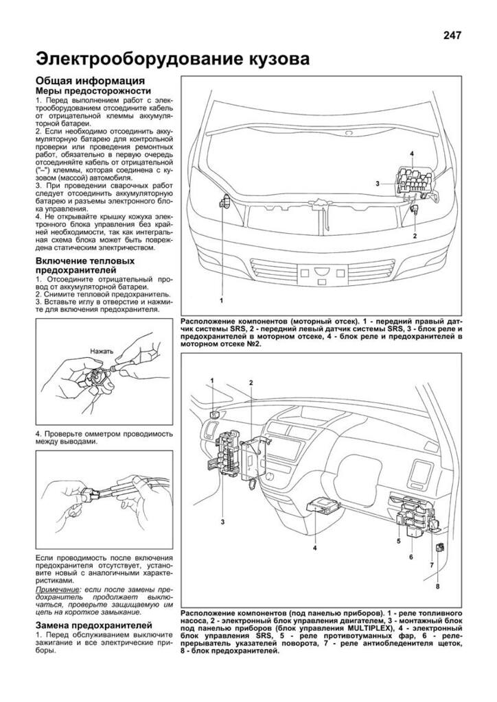 Где предохранители тойота опа