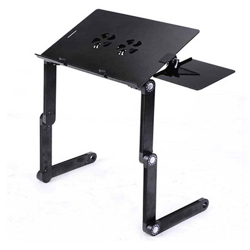 Столик трансформер для ноутбука Multifunctional Laptop Table T6 с 2 вентиляторами 55х26 см