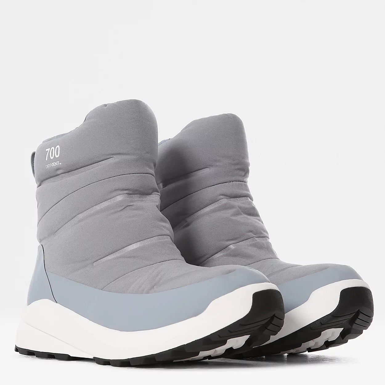 Nuptse II Bootie Waterproof Tradewinds Grey/TNF White