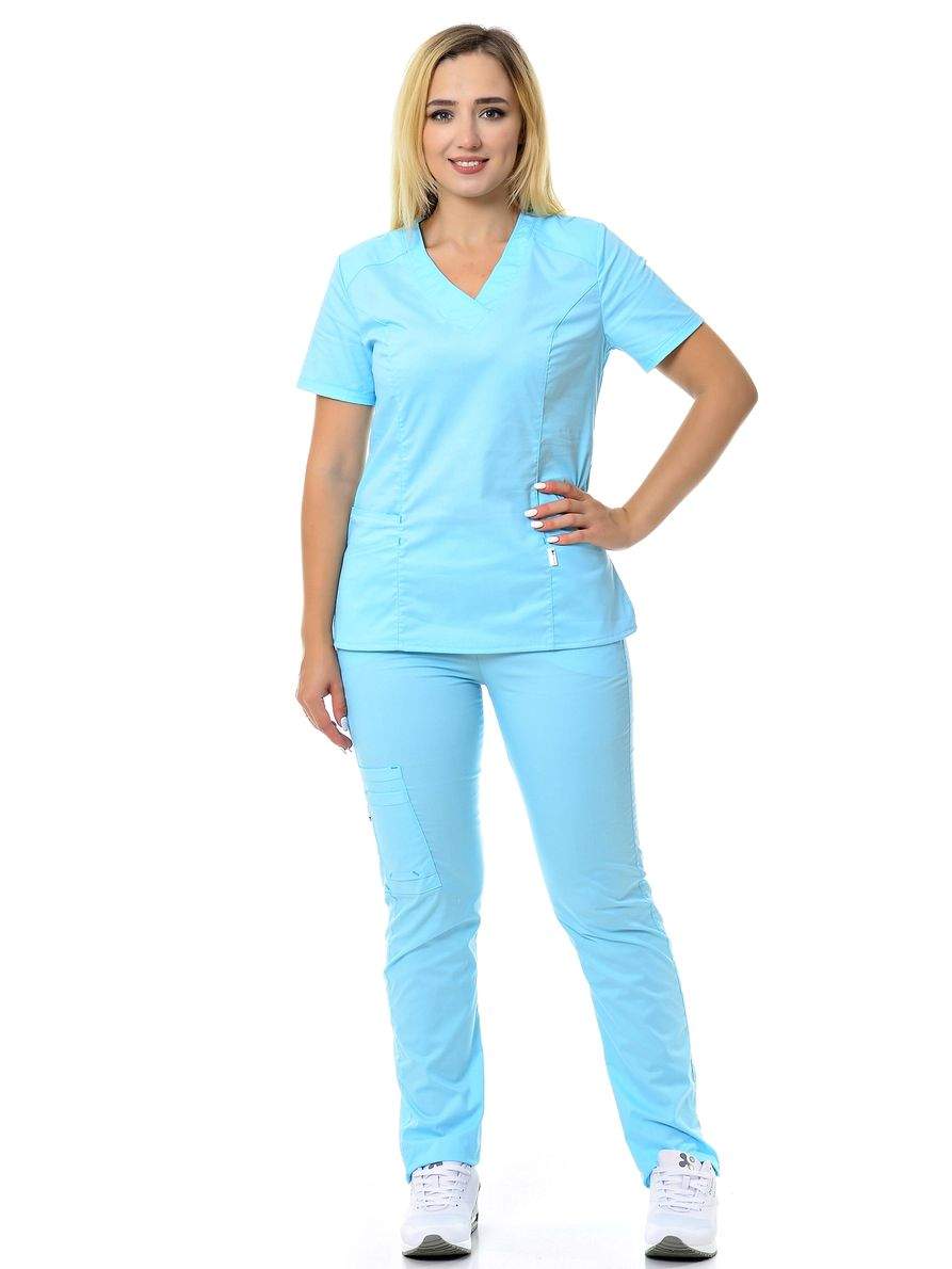 Костюм медицинский женский MedicalWear Вена 103 голубой 44 RU