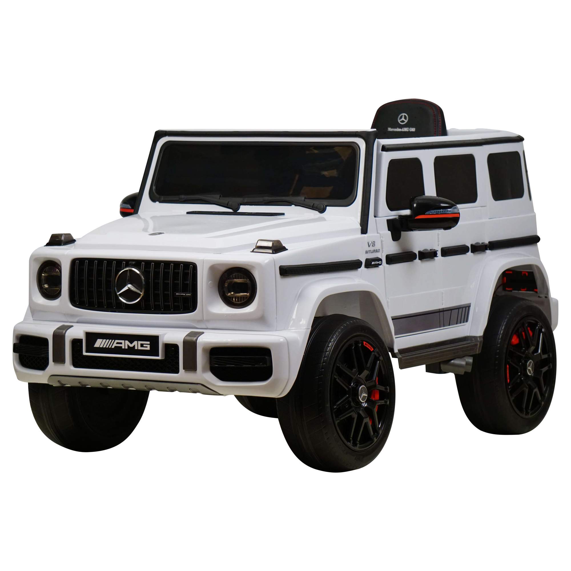 Электромобиль Mercedes-Benz G63 AMG 12V с высокой дверью - BBH-0002H-WHITE  – купить в Москве, цены в интернет-магазинах на Мегамаркет