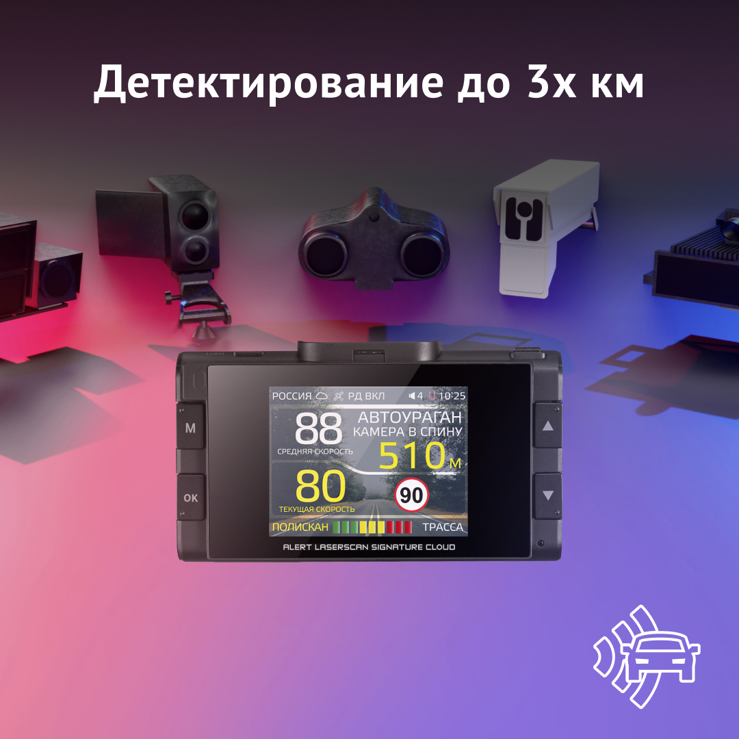 Купить сигнатурный радар-детектор iBOX Alert LaserScan Signature Cloud ...