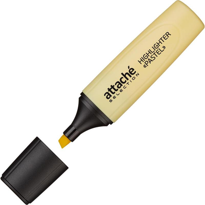 Маркер выделитель текста Attache Selection Pastel 1-5 мм желтый, 958586