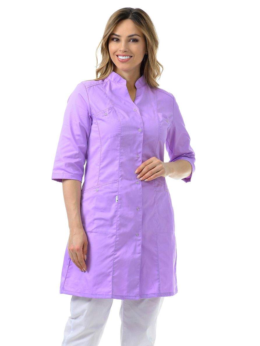Халат медицинский женский MedicalWear Эльза 002 фиолетовый 56 RU