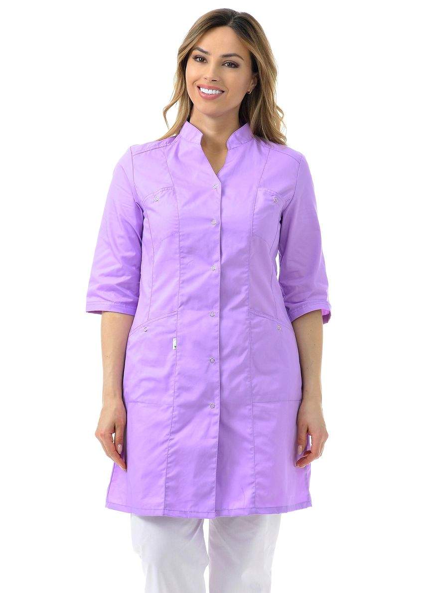 Халат медицинский женский MedicalWear Эльза 002 фиолетовый 58 RU