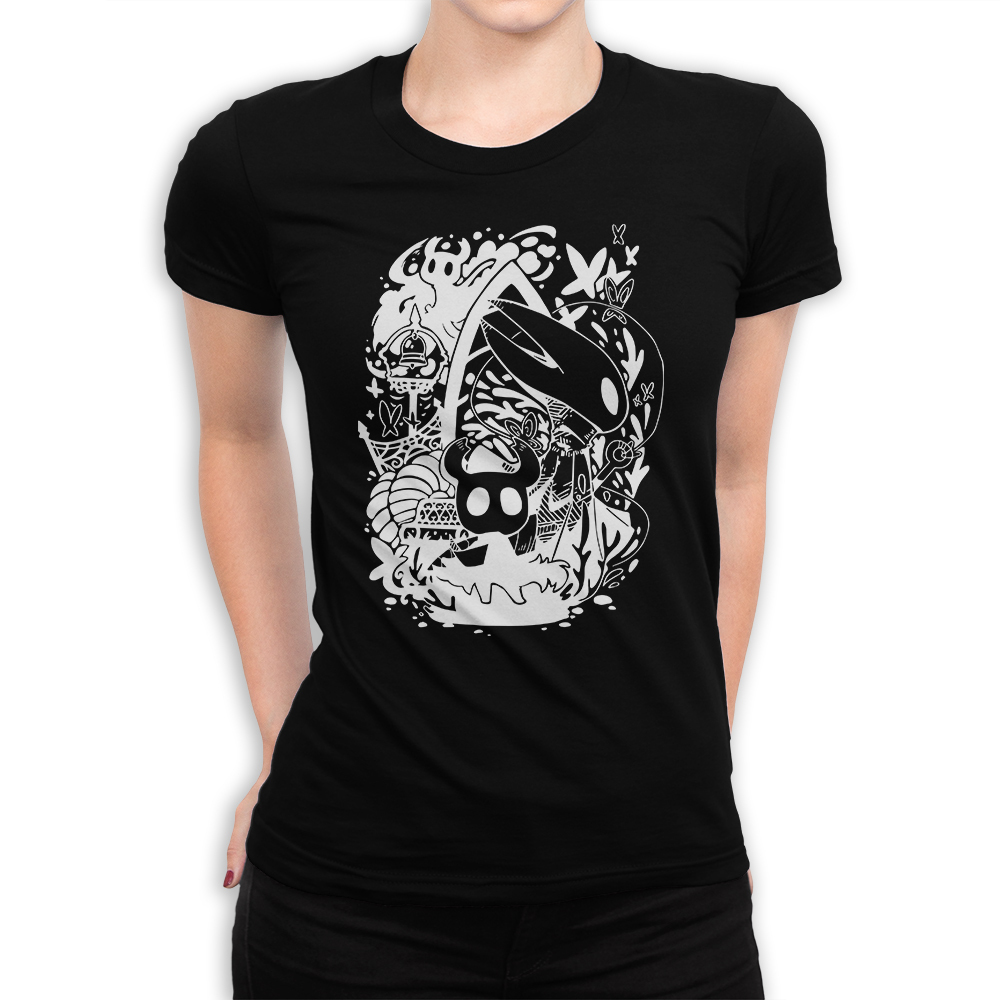 Футболка женская Dream Shirts Hollow Knight 999760111 черная 2XL